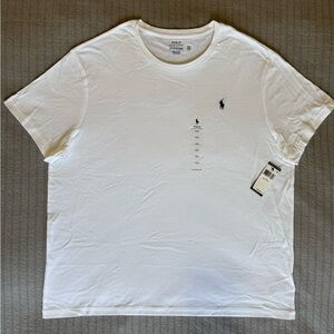 NWT Polo Ralph Lauren Classic White Pony Tee XXL Men’s Premium Cotton